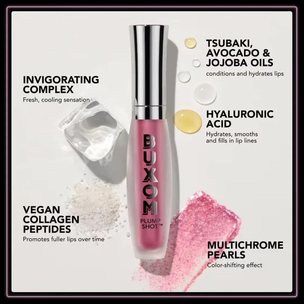 NIB ✅ Buxom #CELESTIAL NUDE Plump Shot Collagen Peptides Lip Serum  ✨ BNIB